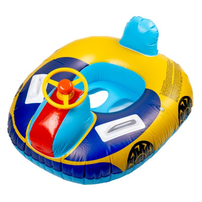 Круг надувной для плавания с ручками и рулём Машинка Play Market 91977 01